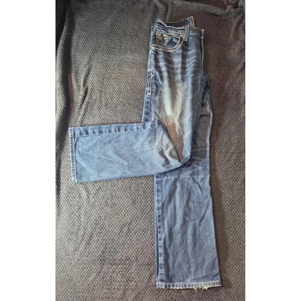 Ariat M4 Relaxed Boot Cut Jeans Mens 30x32 Medium Wash Denim Contrast Stitch